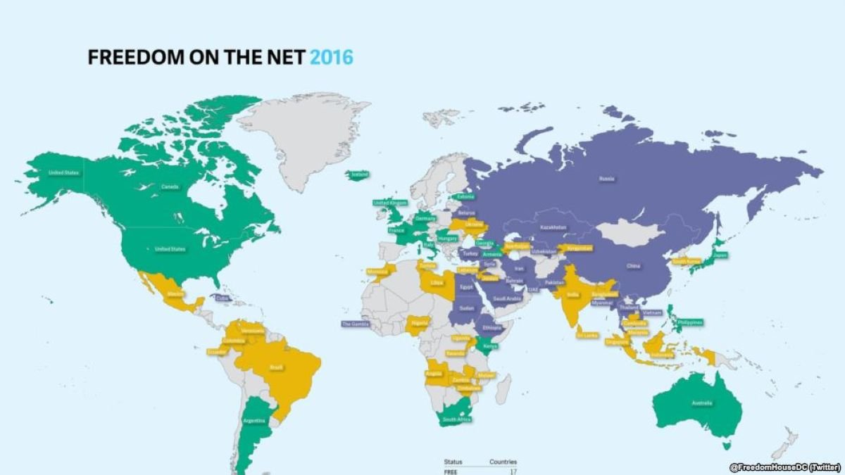 Қазақстан интернет еркіндігі нашар елдердің қатарына енді