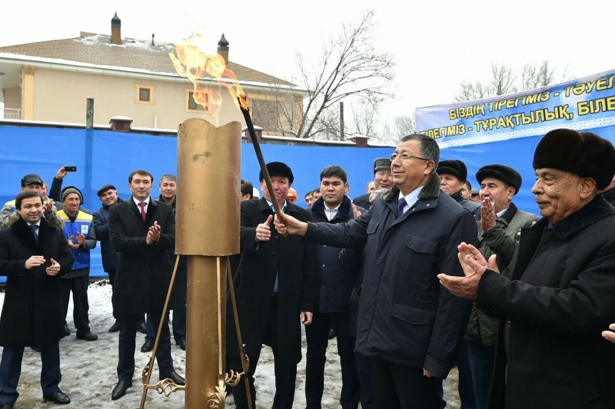 Сайрамда 1 мың отбасы көгілдір отынға қол жеткізді