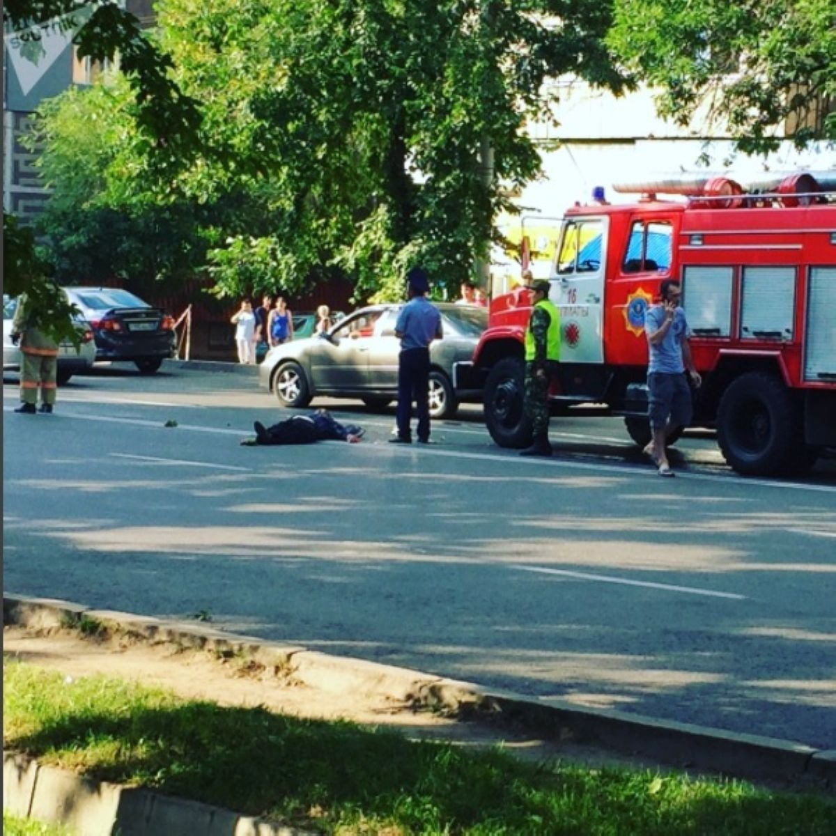 Өрт сөндіру машинасы алматылық жаяу жүргіншіні қағып кетті