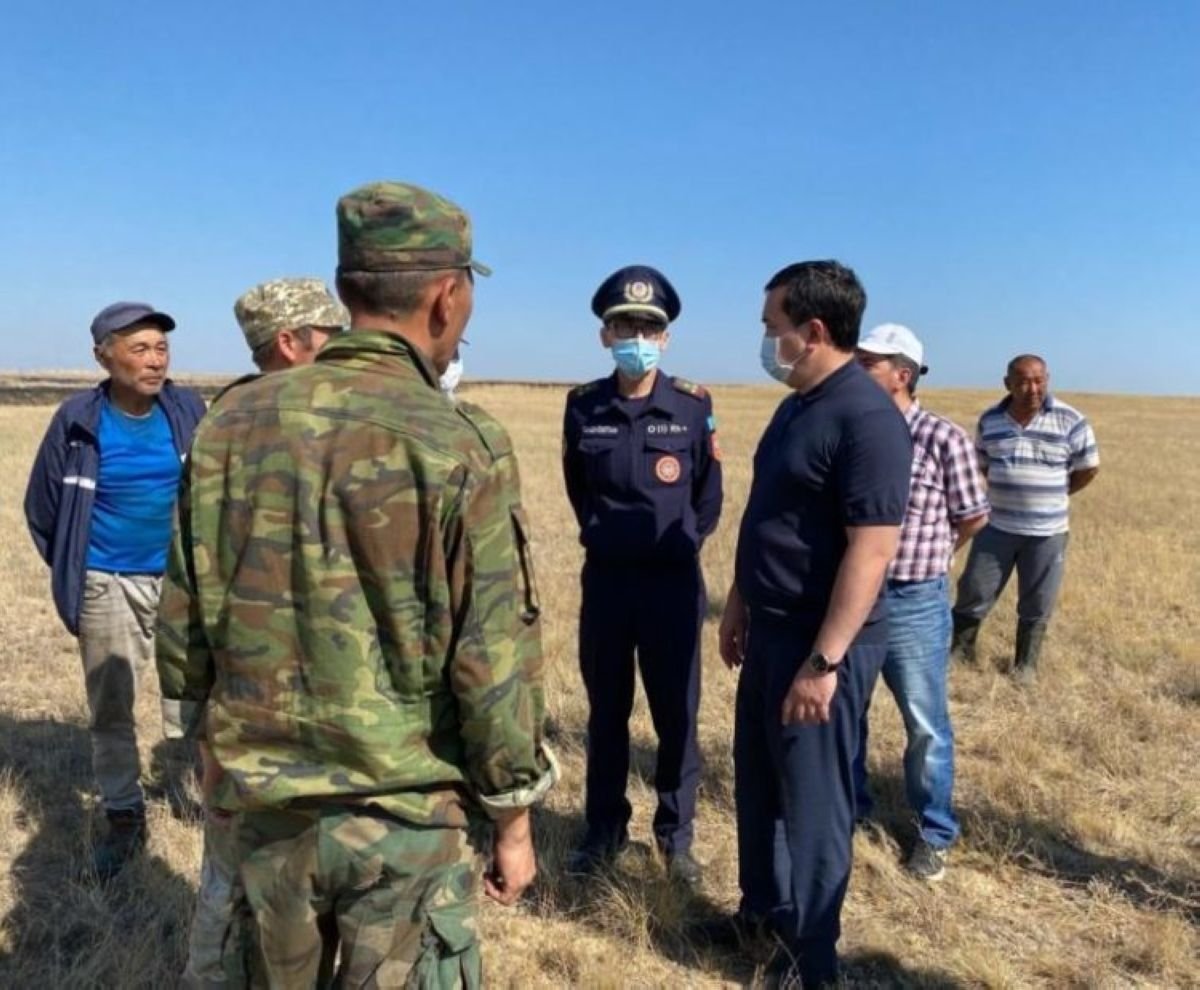 Облыс әкімі өрт шыққан ауылдар туралы мәлімет берді