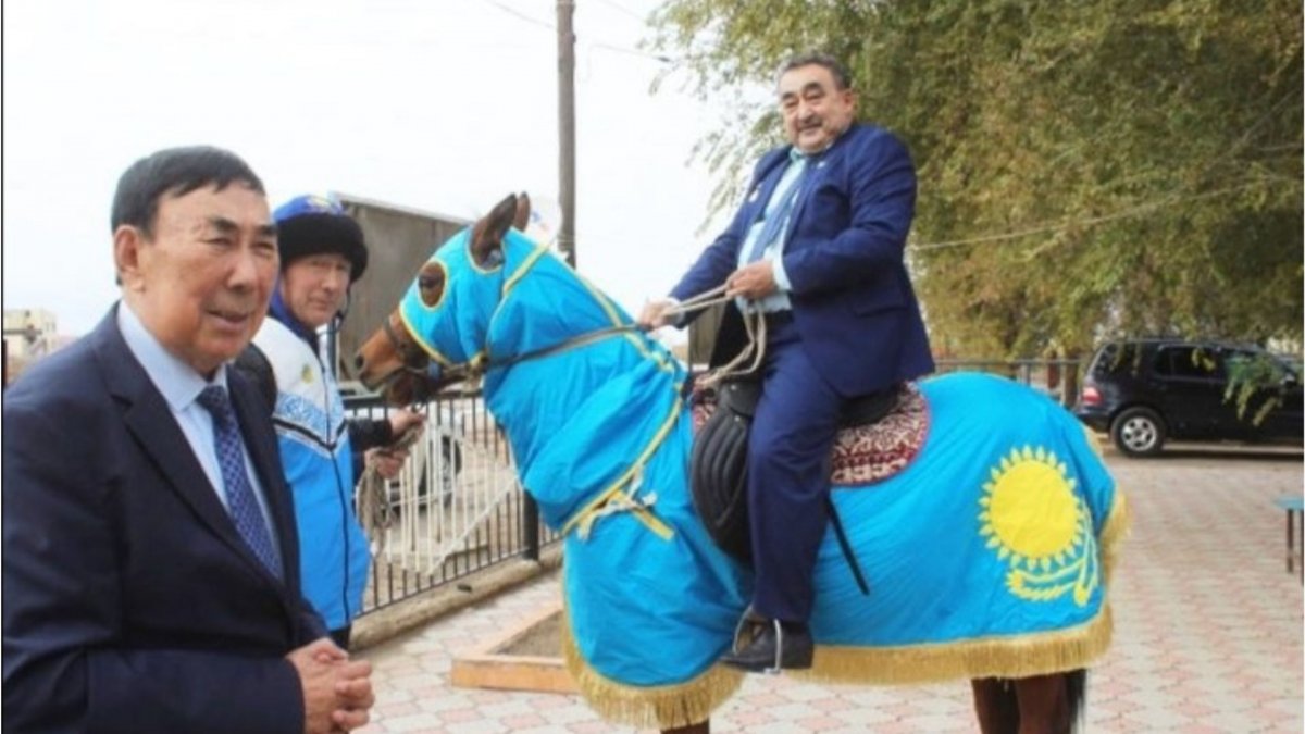 Депутатқа Қазақстан туы жабылған жылқы берілген – әкімдік пікірі