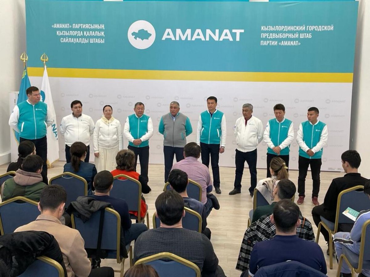 «AMANAT» партиясының кандидаттары қызылордалық кәсіпкерлермен кездесті