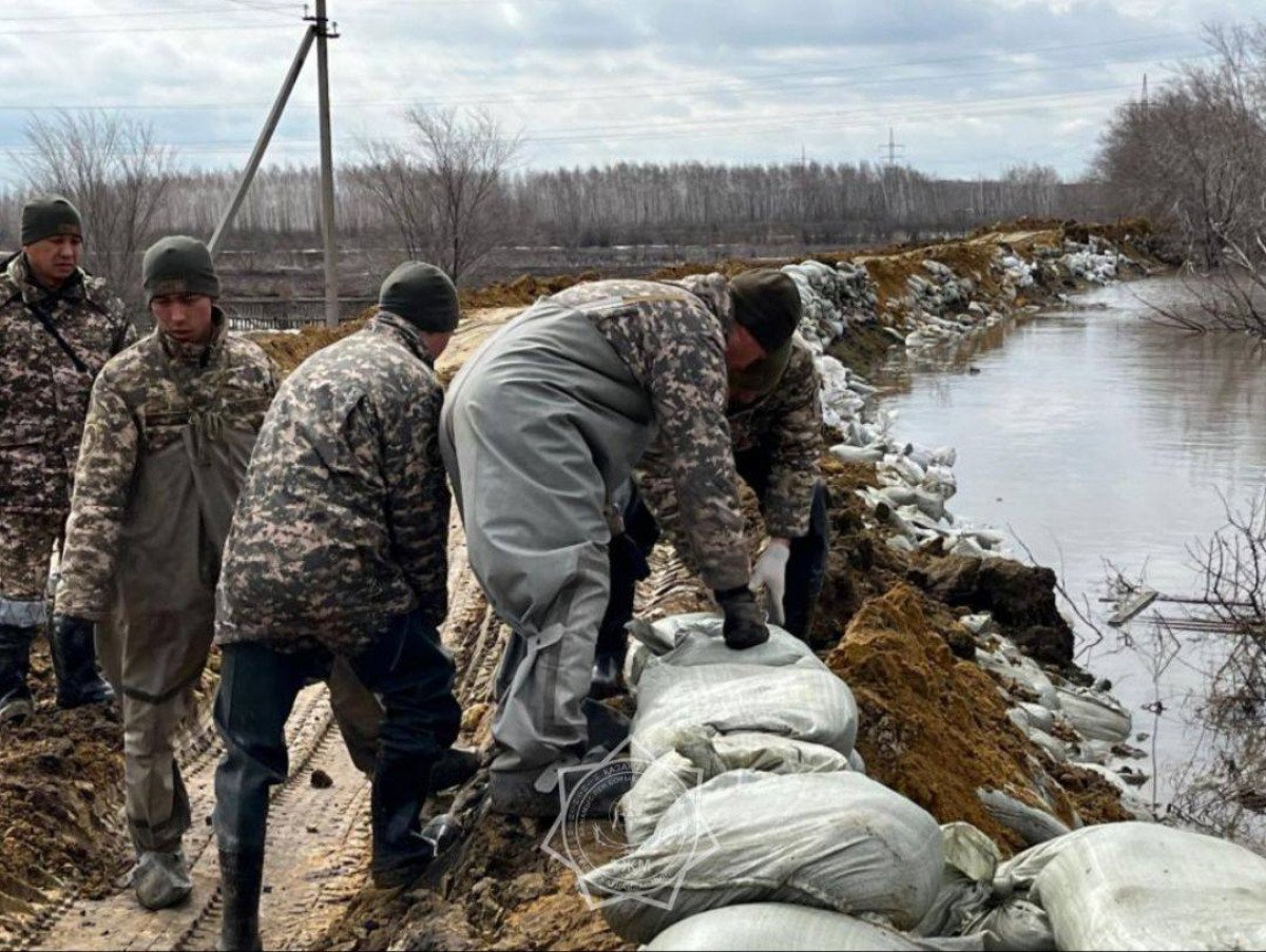 1 500-ден астам әскери қызметші су тасқынына қарсы іс-шараларға жұмылдырылды