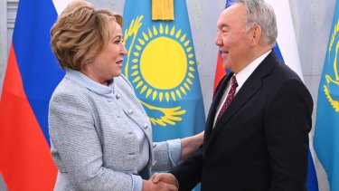 Елбасы Валентина Матвиенкомен кездесті