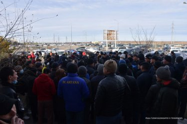 Елордада ресейлік нөмірмен жүрген көлік иелері наразылыққа шықты