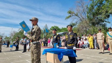 Қарулы күштердің жас сарбаздары әскери ант берді