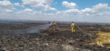 «Тасыр-тұсыр. Гүрс-гүрс»: Торғай даласына ракета бөлшегі құлады