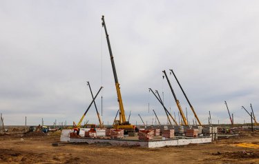 Қостанай облысында салынатын 91 үйдің 55 учаскесінде іргетас құйылды