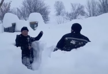 Үржар ауданында жауған қардың биіктігі 2 метрге дейін жетті