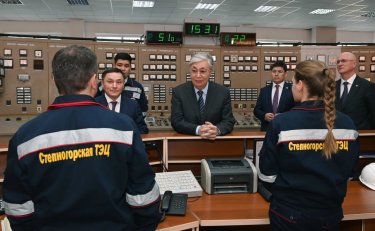 Президент Степногорск жылу электр орталығына барды