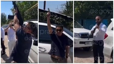 Алматы облысында белгісіз біреулер той кезінде аспанға оқ атқан (ВИДЕО)