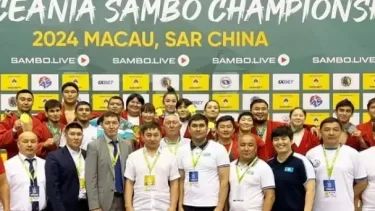 Қазақстандық самбошылар Азия чемпионатында 15 алтын алды