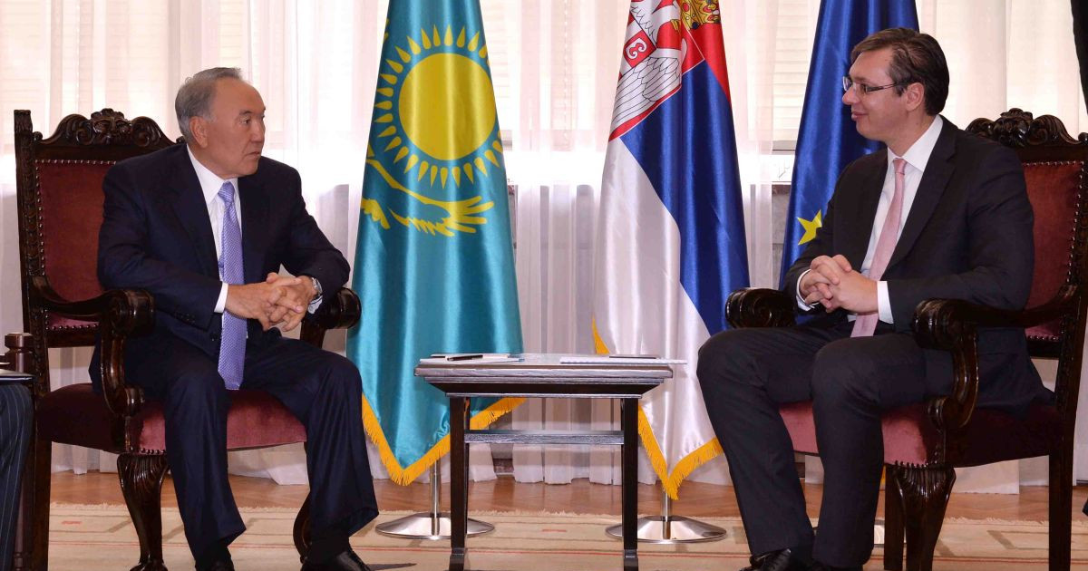 Нұрсұлтан Назарбаев Сербия Премьер-Министрі Александр Вучичпен кездесті