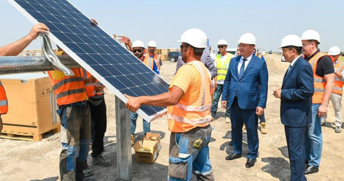 Шиеліде күн электр стансасының құрылысы басталды