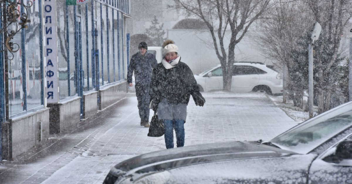 Бүгін күн райы құбылмалы: қар аралас жаңбыр жауады