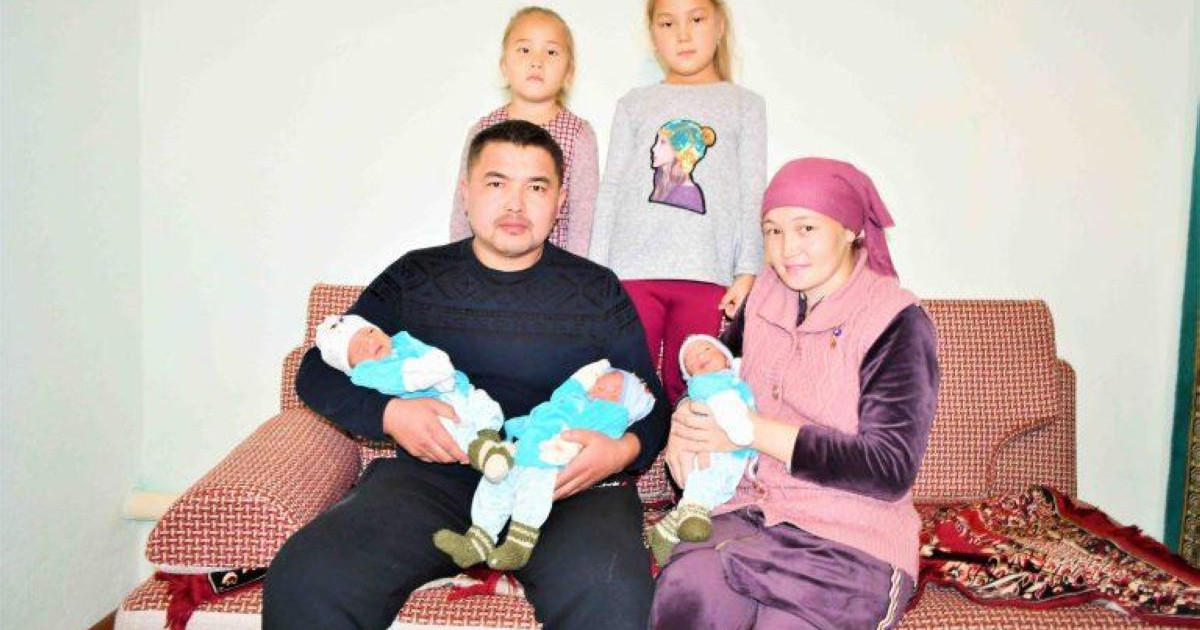Жамбыл облысында Аман, Есен, Жүрсін есімді үшем дүниеге келді