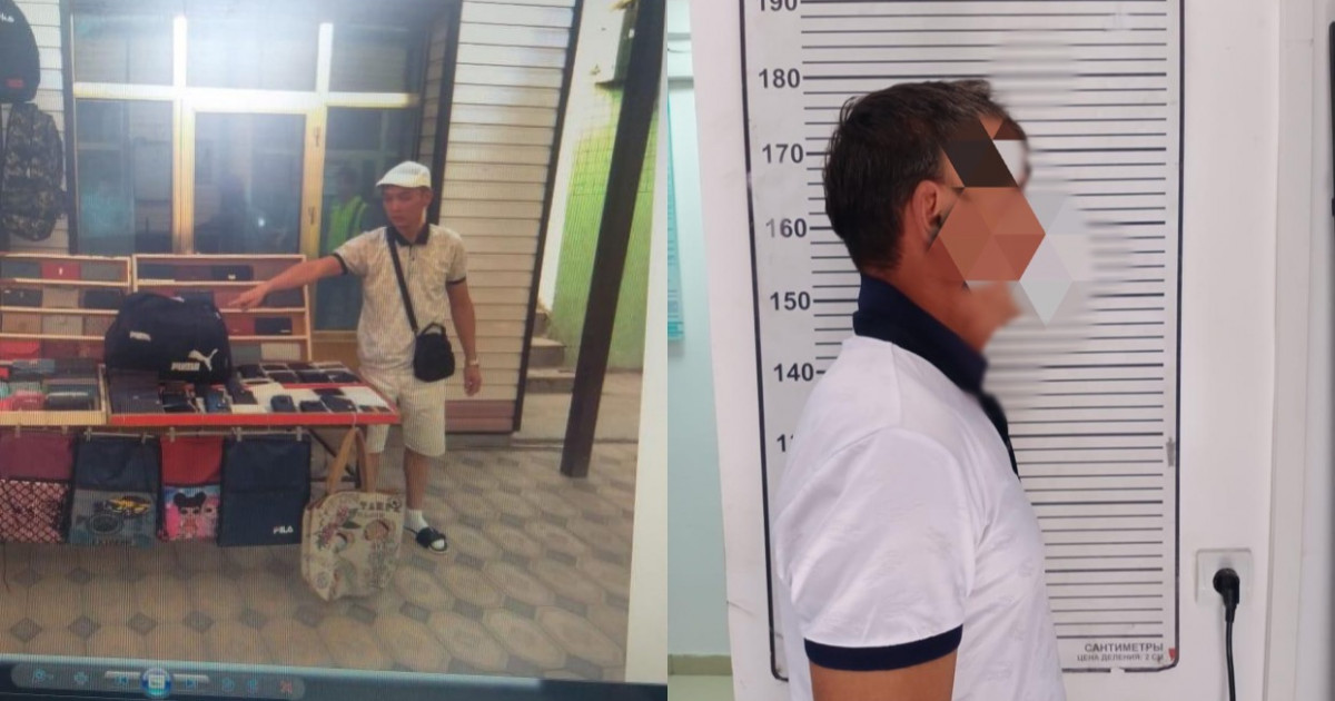 Арыста сатушының көзінше дүкен тонаған ұры ұсталды