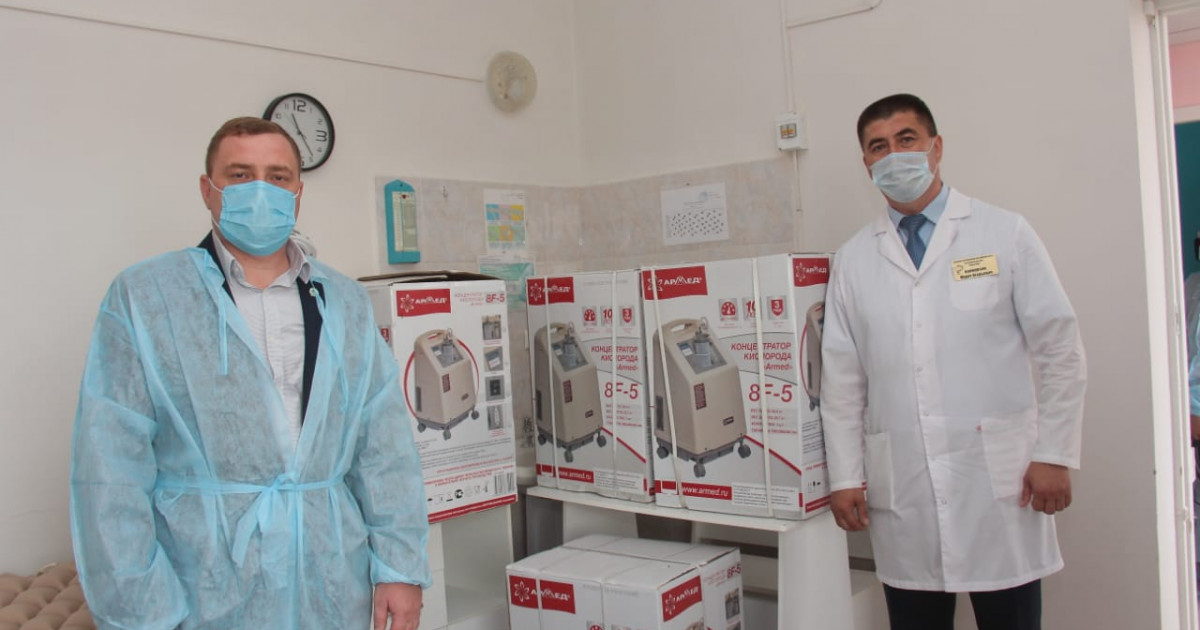 «Nur Otan»: Кәсіпкер аудандық ауруханаға тыныс алу аппараттарын сыйлады