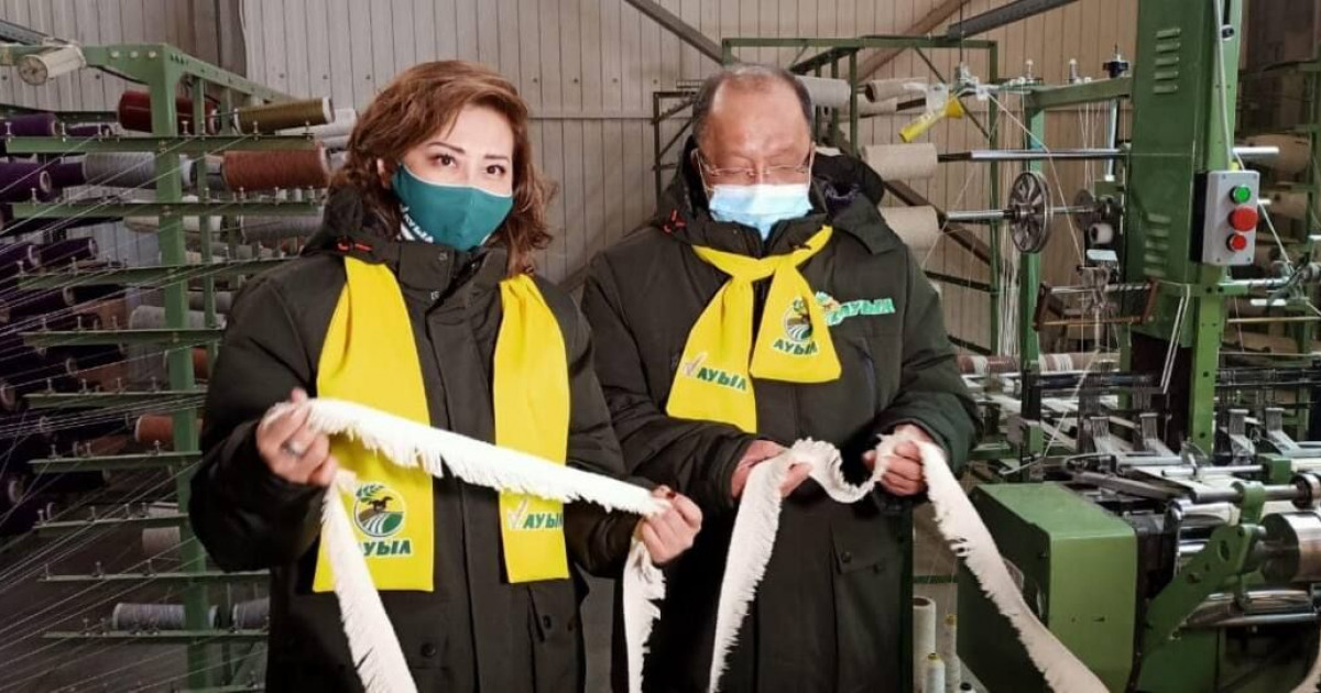 «Ауыл» партиясы «Шымкент Кашемир» жүн өңдеу зауытына барды