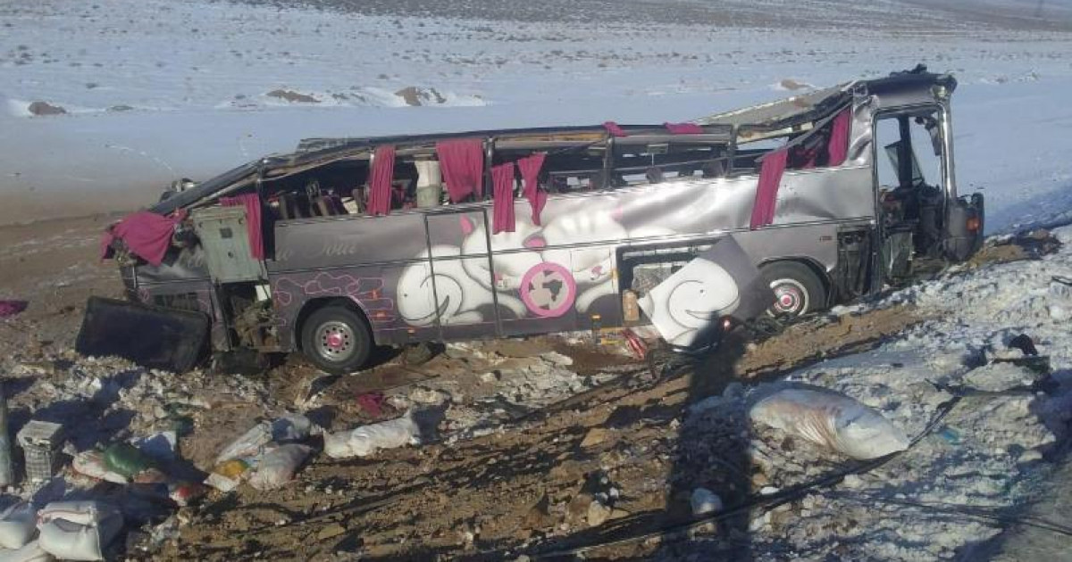 Балқаш маңында аударылған автобуста 8 адам зардап шекті