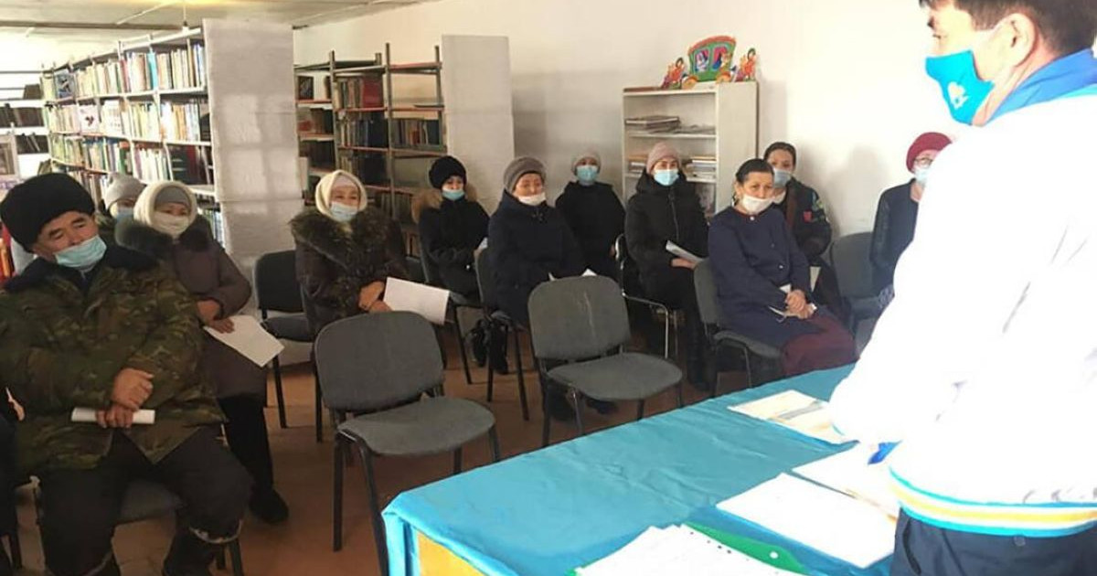 Шеген ауылының тұрғындары үміткермен жүздесті