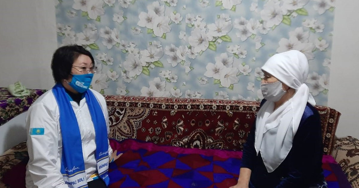 Шахтинск тұрғындары Nur Otan партиясы атқарған жұмыстардан хабардар