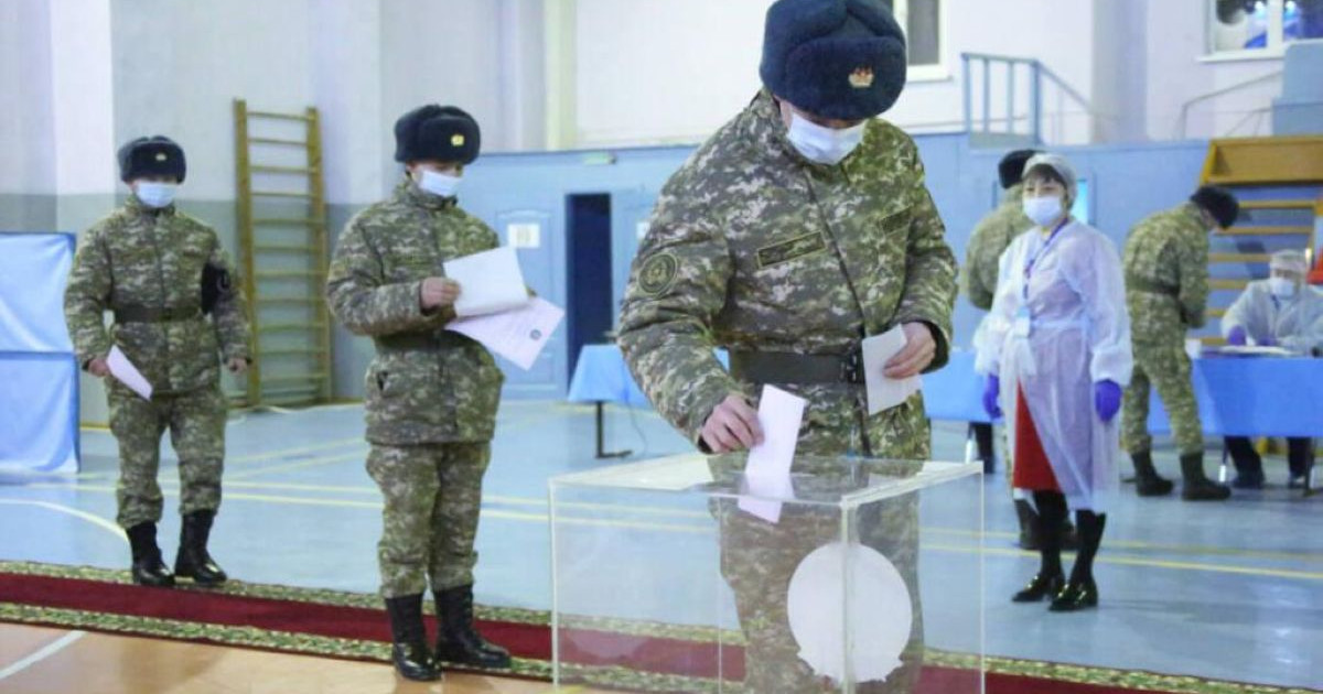 Әскери бөлімдерде ашылған сайлау учаскелерінде дауыс беру аяқталды