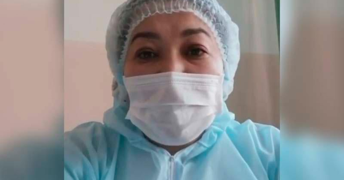 Талдықорғанда вакцина алған медбике видеоүндеу жариялады