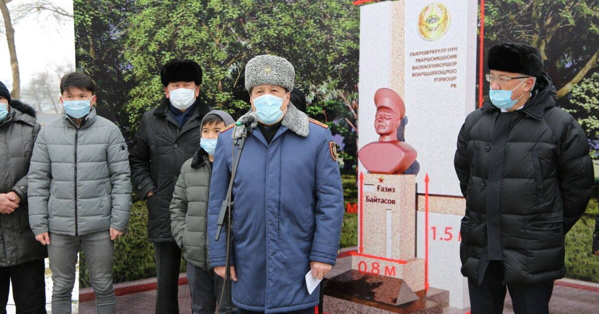 Халық қаһарманы Ғазиз Байтасовқа арналған ескерткіштің іргетасы қаланды