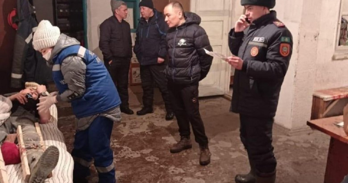 Ақмола облысында шахтада топырақ басып қалған жұмысшылар құтқарылды