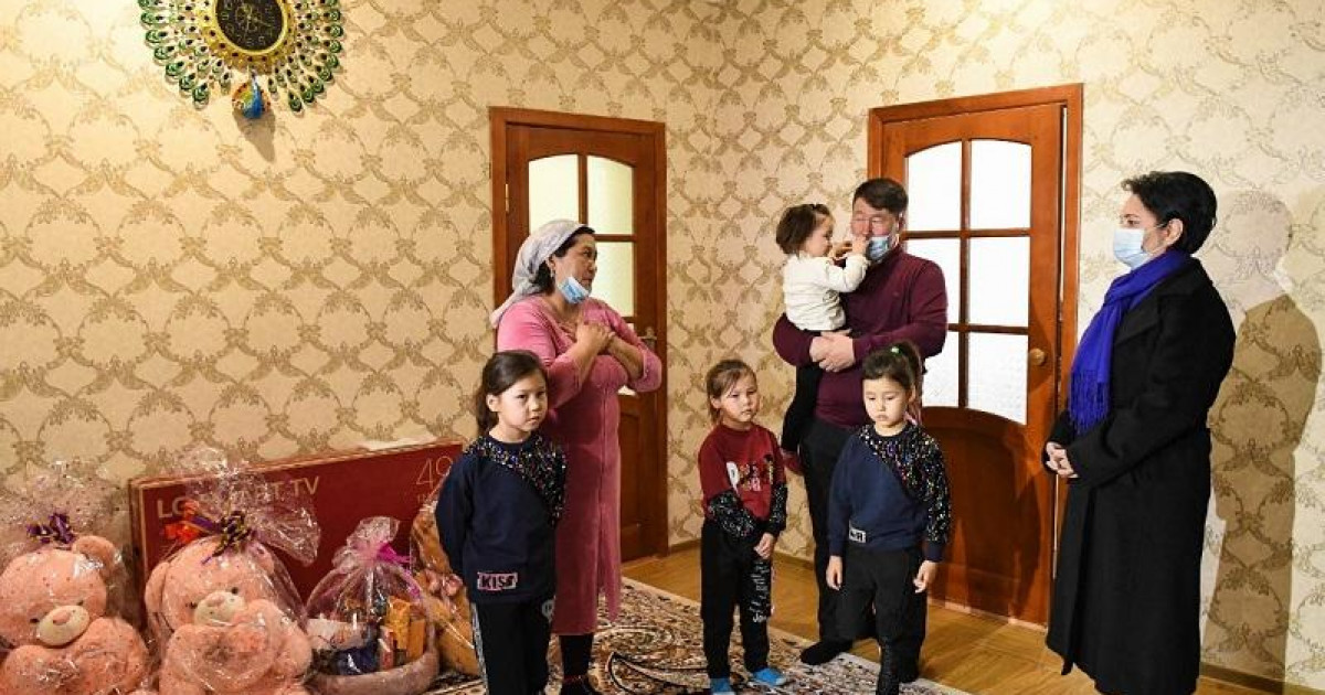 Қызылордада үйі өртеніп, нәрестесі қаза болған отбасыға баспана берілді
