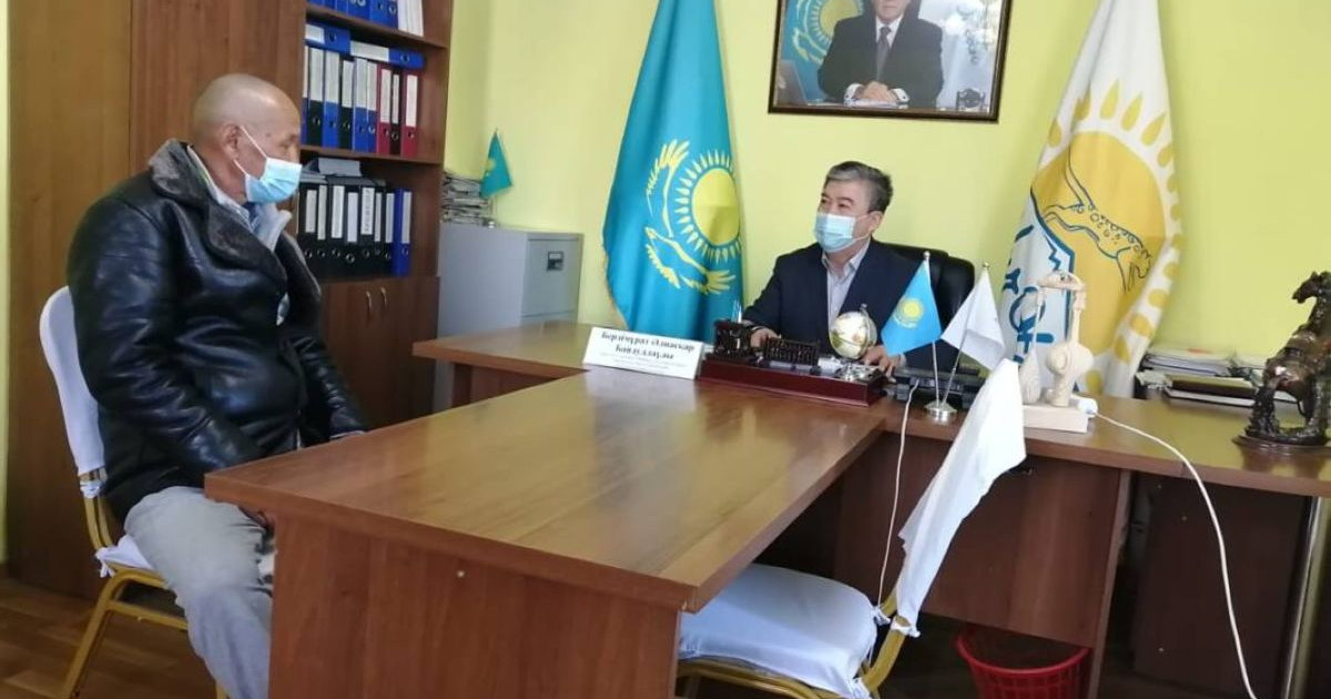 Денсаулығына байланысты өтініш білдірген тұрғынға көмек көрсетілді
