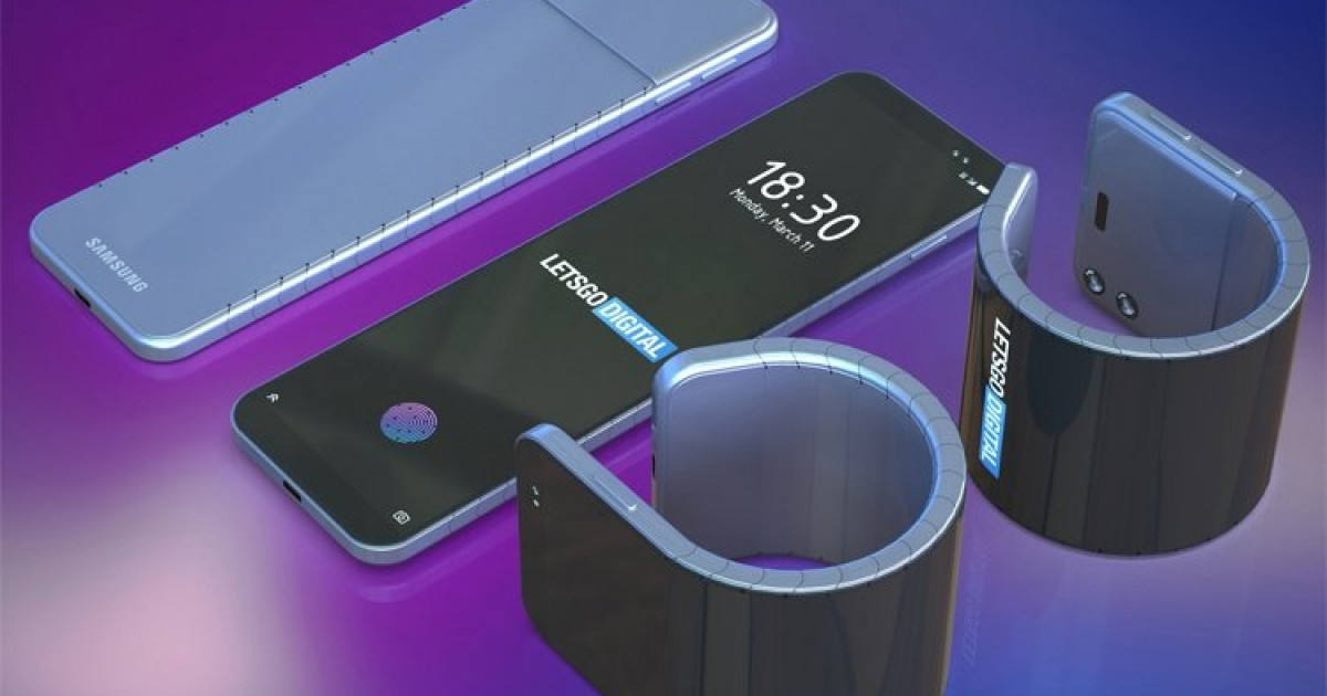 Samsung білезікке айналатын дисплейі бар смартфон ойлап тапты