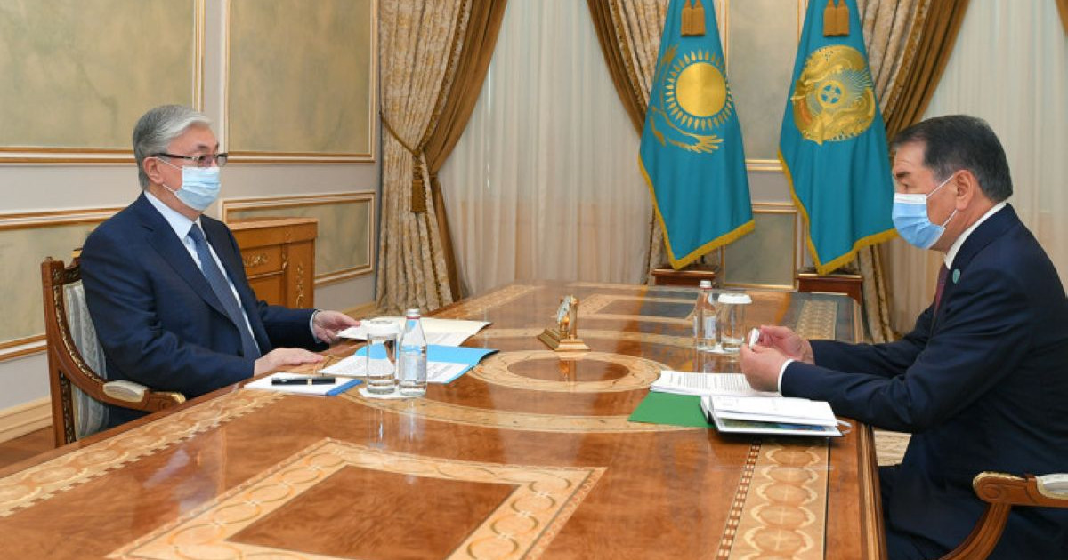 Президент Конституциялық Кеңестің төрағасы Қайрат Мәмиді қабылдады