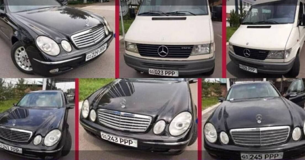 Президент әкімшілігі бірнеше Mercedes Benz автокөлігін сатуға қойды