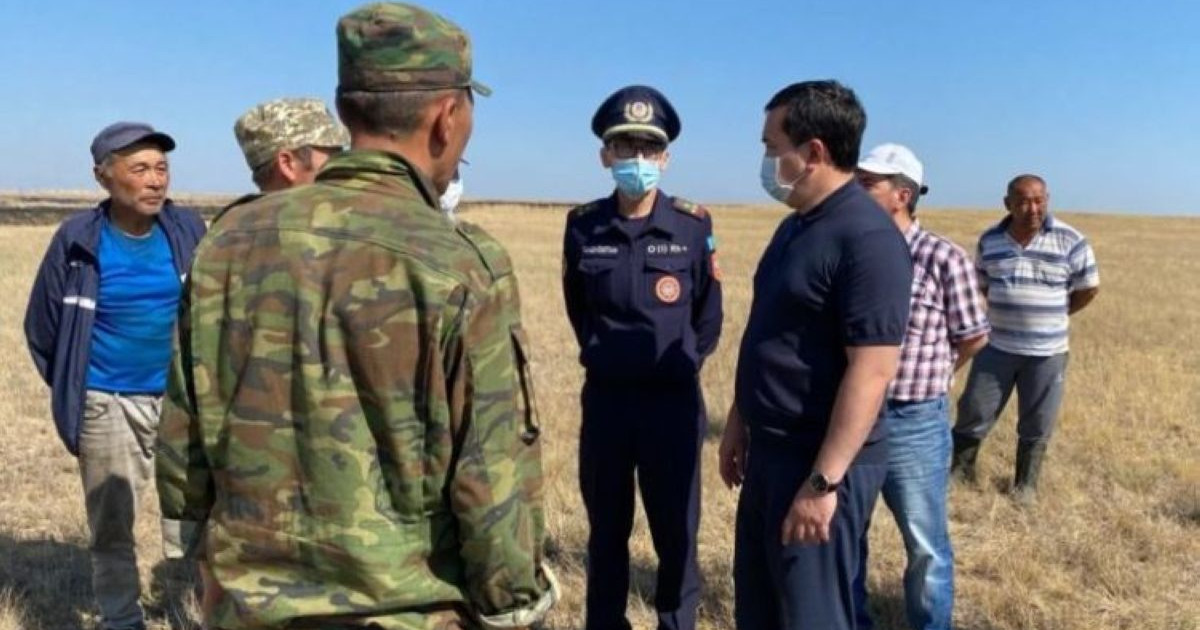 Облыс әкімі өрт шыққан ауылдар туралы мәлімет берді