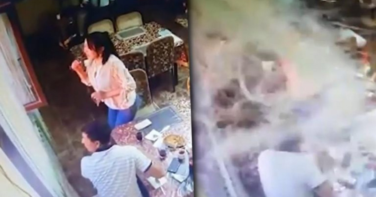 Жамбылдағы жарылыстан қашқан әскерилер таспаға түсіп қалған