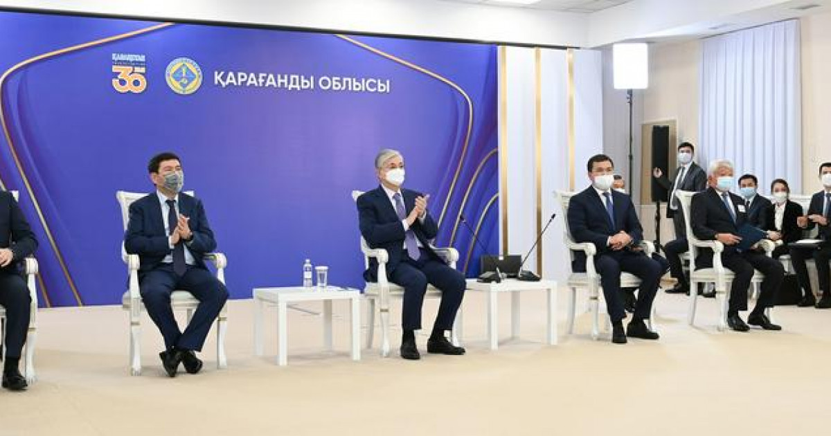 Президент Қарағанды облысындағы полиметалл кен байыту фабрикасын іске қосу рәсіміне қатысты