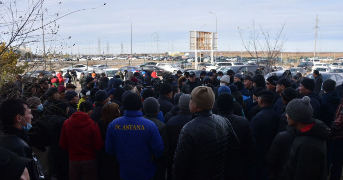 Елордада ресейлік нөмірмен жүрген көлік иелері наразылыққа шықты