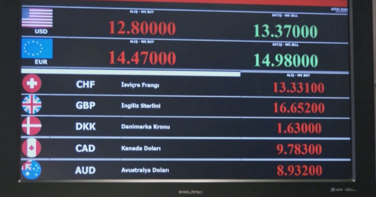 Түрік валютасы да құлдырап барады