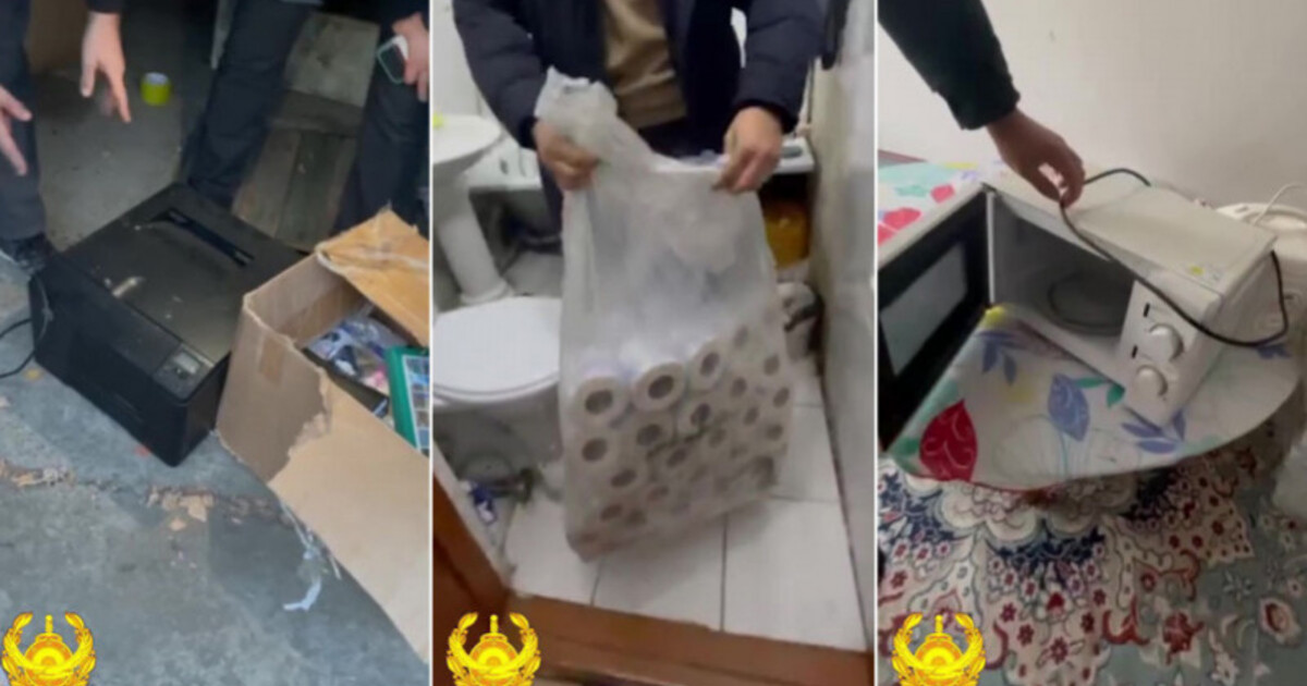 Әкімдік ғимаратынан дәретхана қағазын ұрлағандар ұсталды (ВИДЕО)