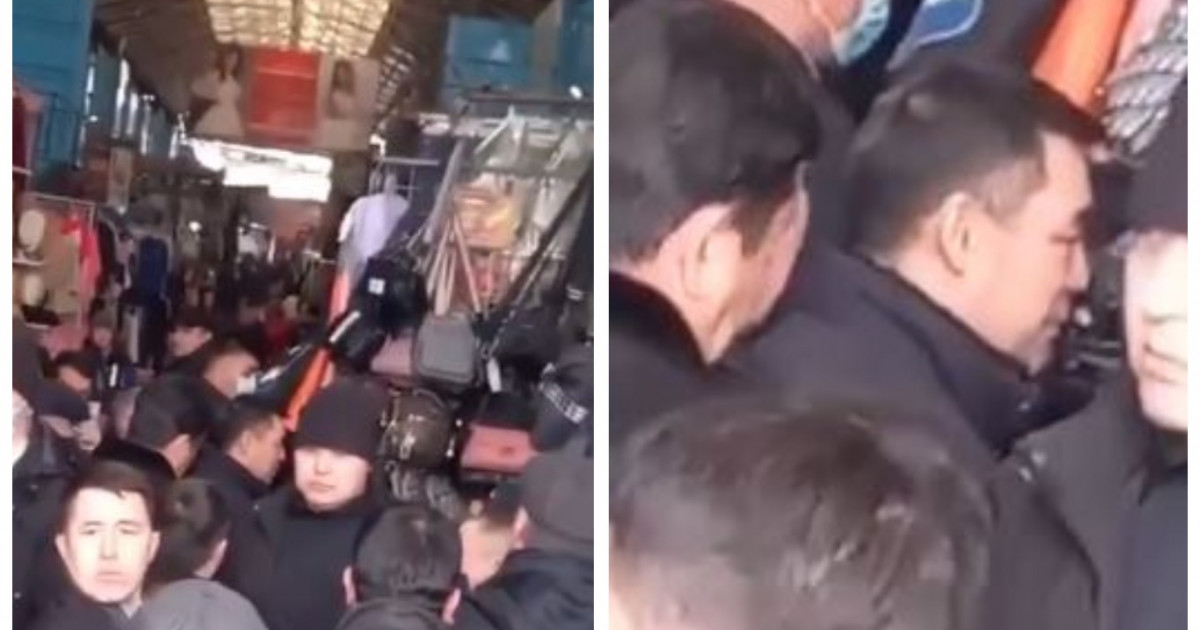 Қырғыз президенті базар аралады (ВИДЕО)