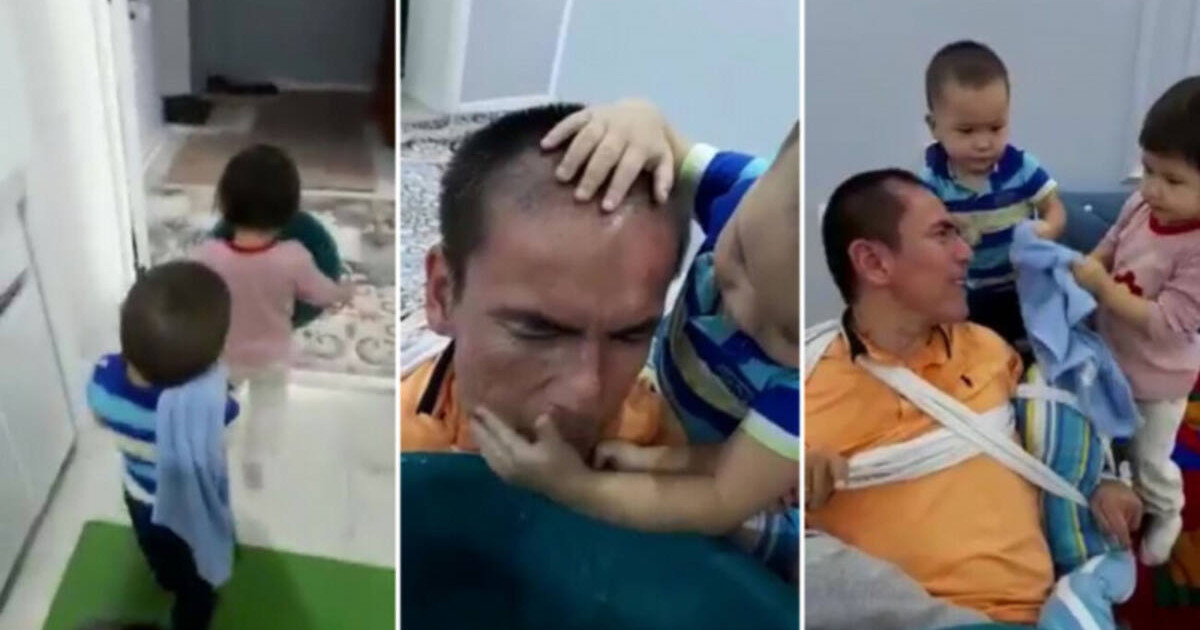 Мүгедек әкесіне күтім жасаған егіздер қазнет қолданушыларын сүйсіндірді (ВИДЕО)