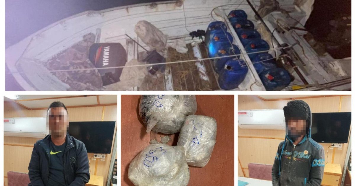 Каспий теңізінде қайыққа есірткі жасырған шетелдіктер ұсталды