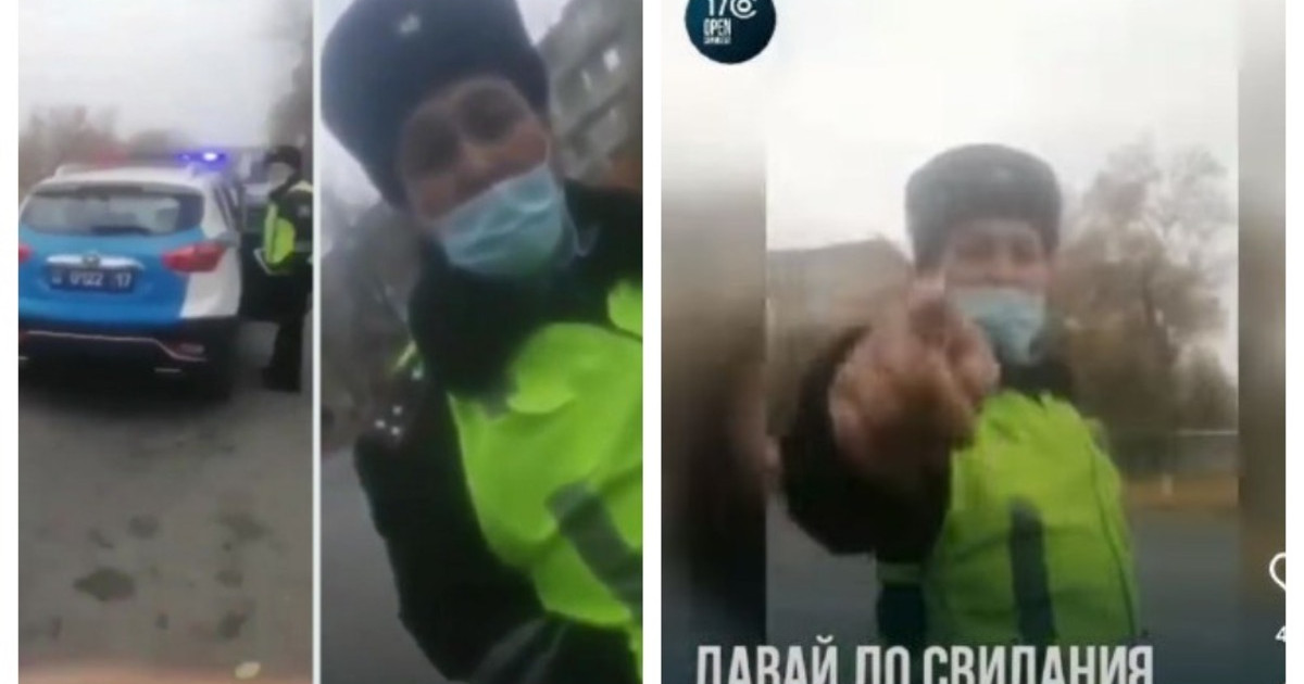 Полицейлердің ерсі әрекеті видеоға түсіп қалды