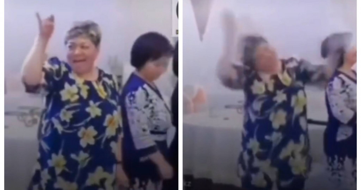 Тойда бидің түбін түсірген әйел жұртты тәнті етті (ВИДЕО)