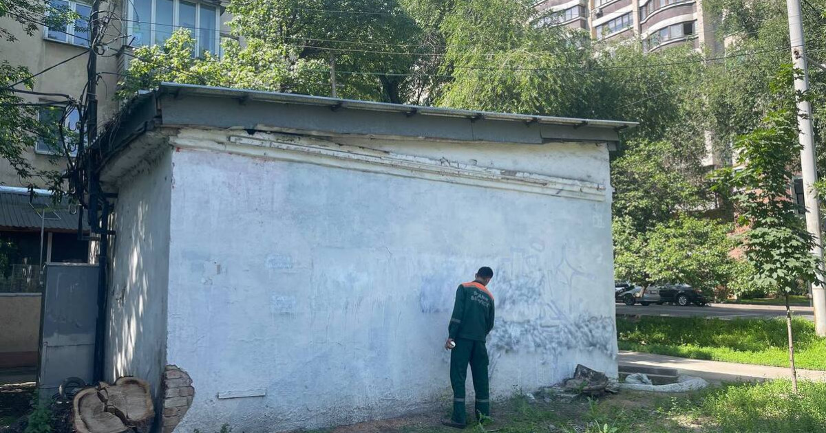 Алматыдағы Айкөркем Мелдеханға арналған мурал өшірілді