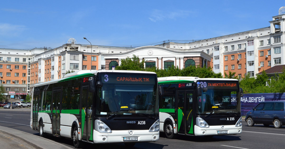 Елордада 10 автобустың қозғалыс бағыты өзгерді