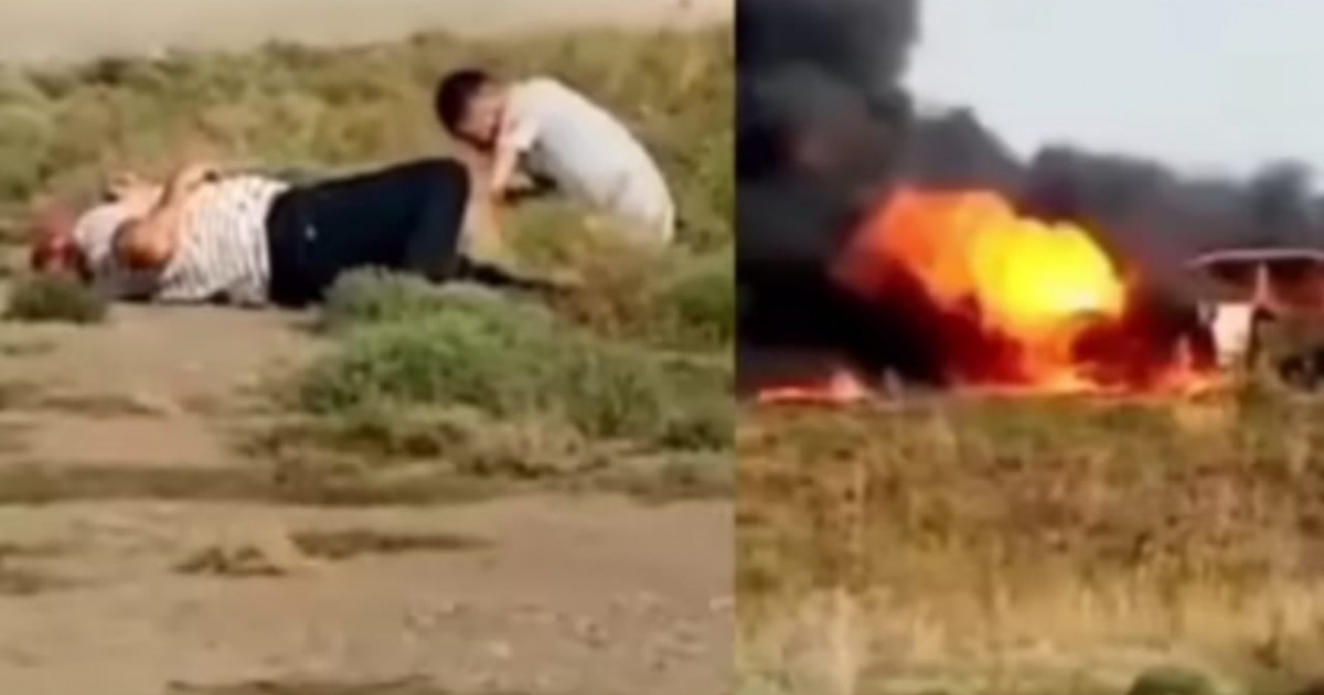 42 жастағы тұрғын жанып жатқан көліктен төрт адамды алып шықты (ВИДЕО)