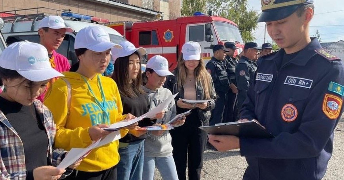 Партия жастары өрт қауіпсіздігіне қатысты акция өткізді